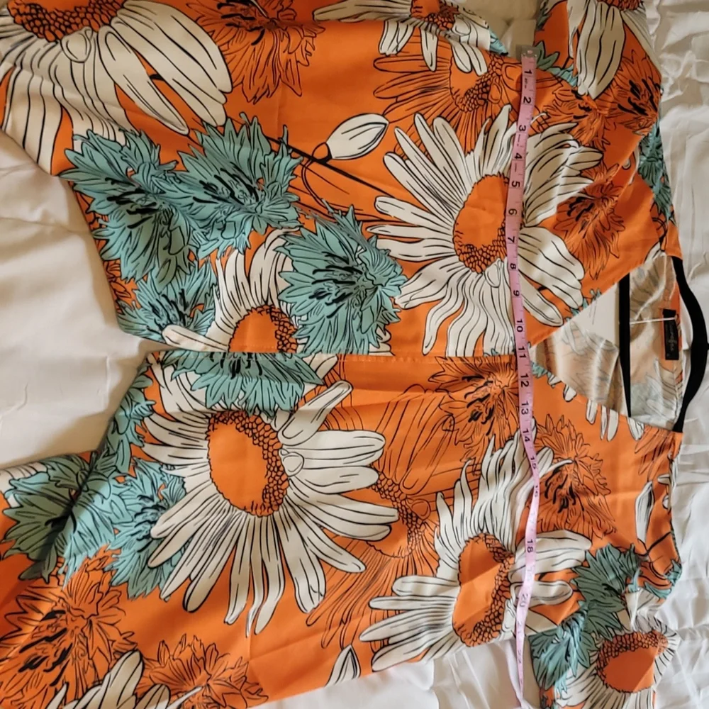 Sucrefas orange & white blouse/tunic. - Picture 13 of 15